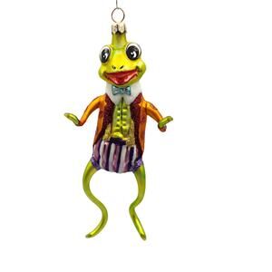 Slavic Treasures Mr Happy Hoppy Frog Halloween Tree Ornament 99-146-A-FB